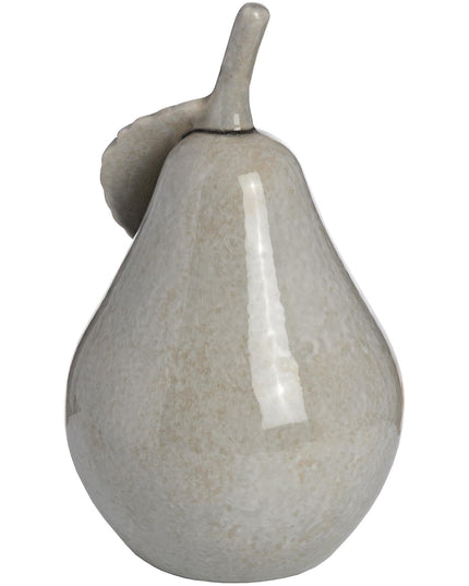 Antique Grey Large Ceramic Pear