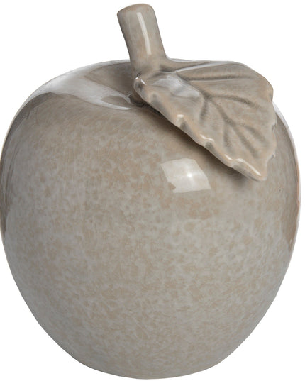 Antique Grey Small Ceramic Apple
