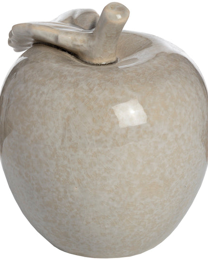 Antique Grey Small Ceramic Apple