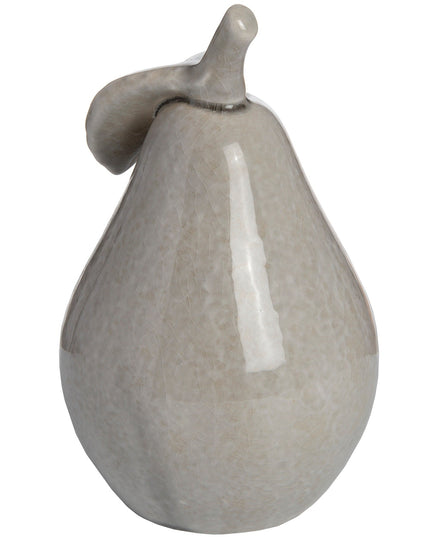 Antique Grey Small Ceramic Pear