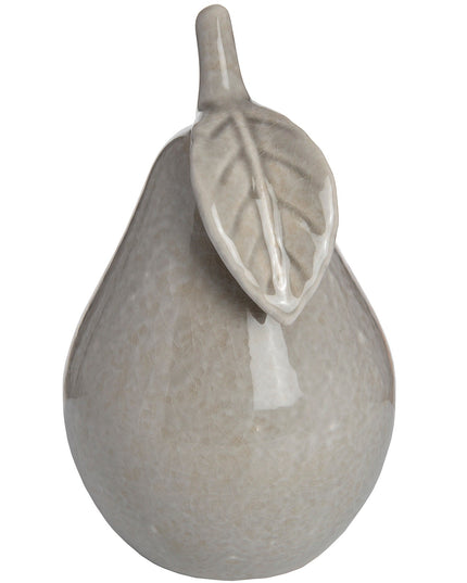Antique Grey Small Ceramic Pear