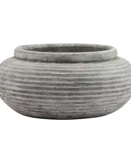 Athena Round Ribbed Planter