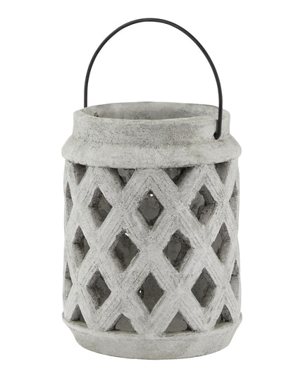 Athena Stone Large Lattice Lantern