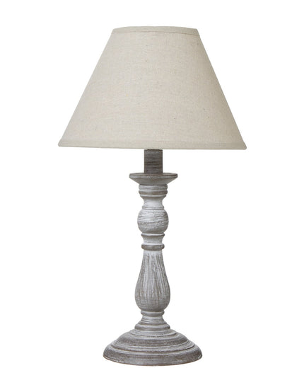 Augusta Column Table Lamp With Linen Shade
