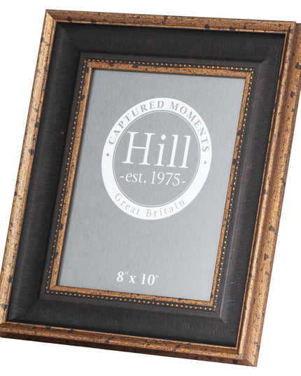 Black And Antique Gold Beaded  8X10 Photo Frame