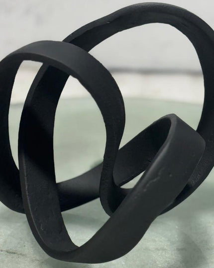 Black Cast Knot Ornament