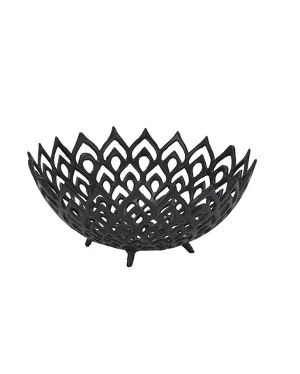 Black Cast Lattice Bowl