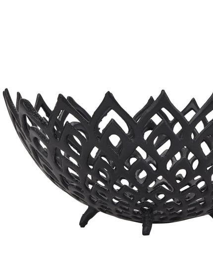Black Cast Lattice Bowl