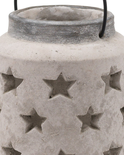 Bloomville Large Stone Star Lantern