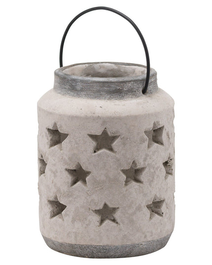 Bloomville Large Stone Star Lantern