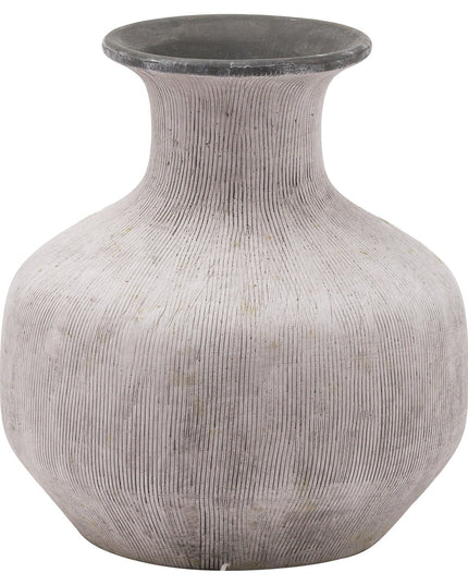Bloomville Squat Stone Vase