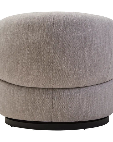 Bordo Curved Chair with Swivel Base Grey Fabric