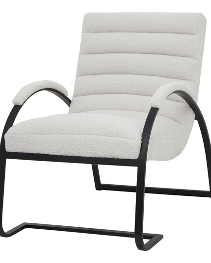Boucle Ribbed Ark Chair