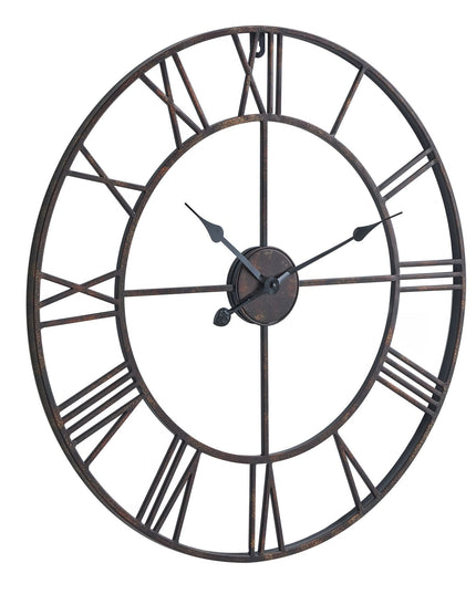 Bronze Skeleton Wall Clock