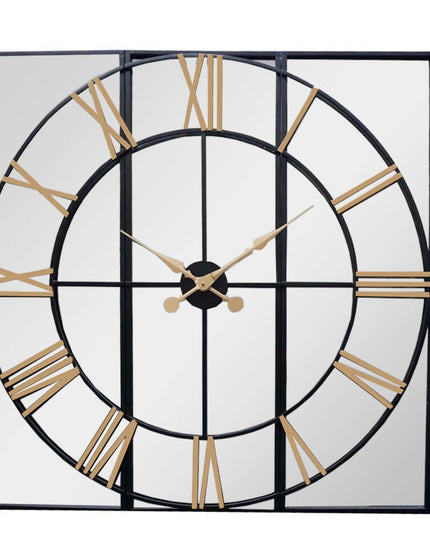 Brooklyn Black And Gold Wall Clock