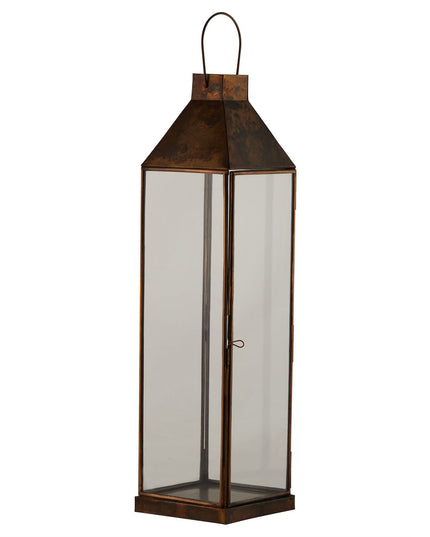 Burnished Brass Large Lantern