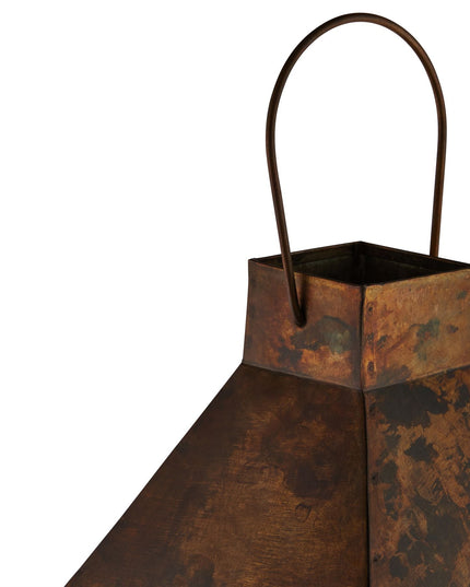 Burnished Brass Large Lantern