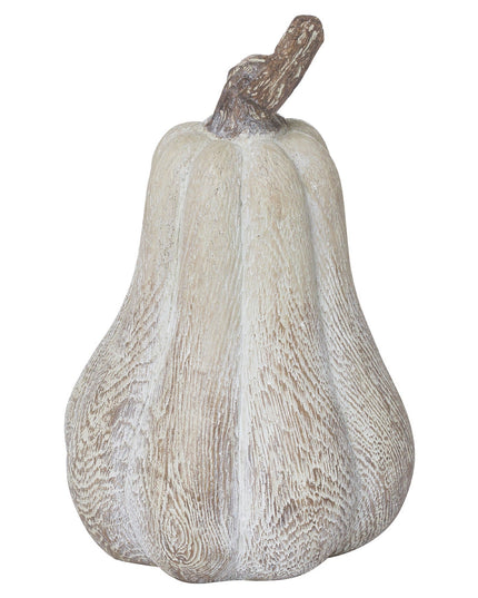 Carved Wood Effect Pumpkin