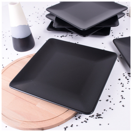 Ceramic Serving Plate&Platter Black Pearl Black 25x25cm
