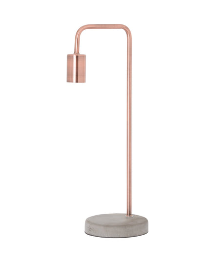 Copper Industrial Lamp With Stone Base