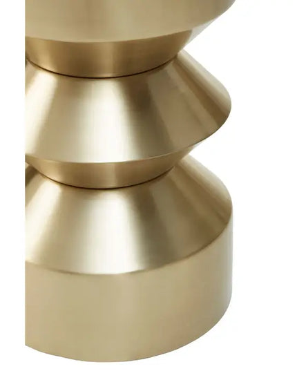 Corra Gold Finish Iron Side Table