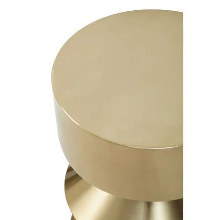 Corra Gold Finish Iron Side Table