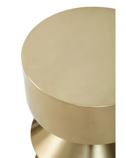 Corra Gold Finish Iron Side Table