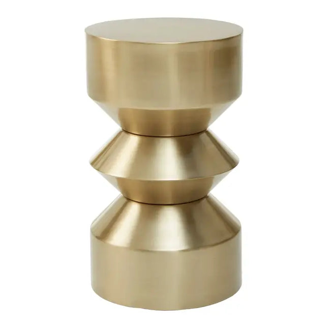 Corra Gold Finish Iron Side Table