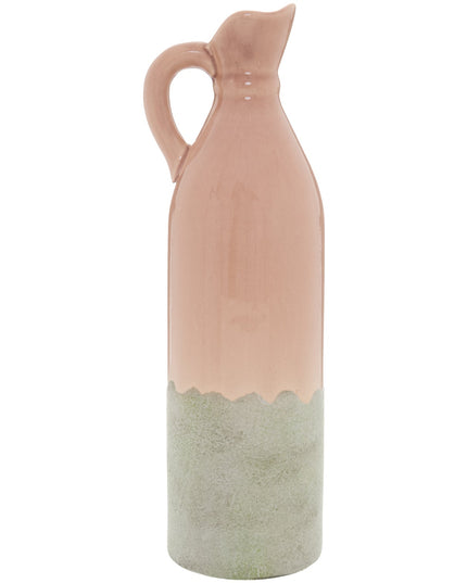 Decorative Tall Blush Stoneware Jug