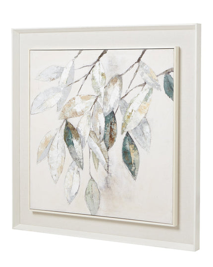 Dolce Mottle Leaf Framed Painting On Canvas