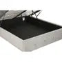Edison Grey Brushed Velvet Ottoman King Bed