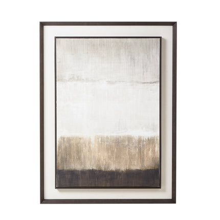 Extra Large Painting On Linen In Frame