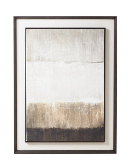 Extra Large Painting On Linen In Frame