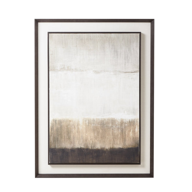 Extra Large Painting On Linen In Frame
