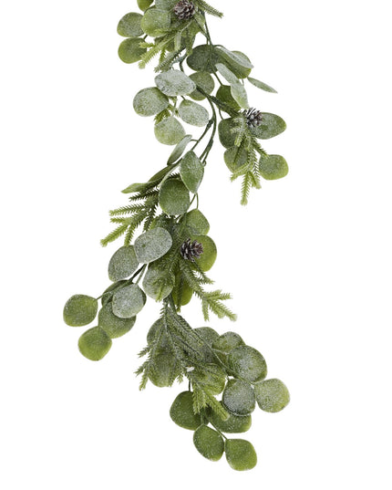 Frosted Pine And Eucalyptus Garland