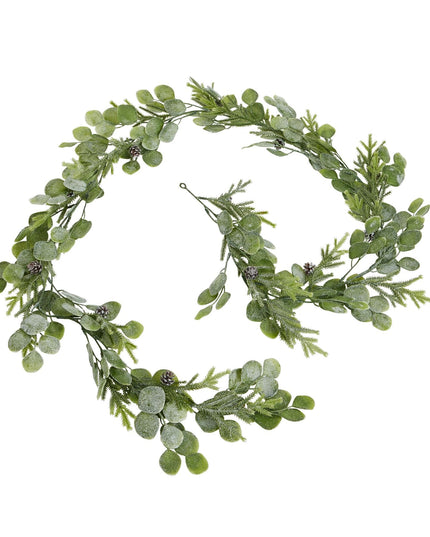 Frosted Pine And Eucalyptus Garland