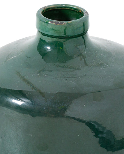 Garda Emerald Glazed Chive Vase