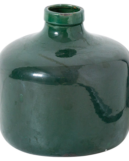 Garda Emerald Glazed Chive Vase