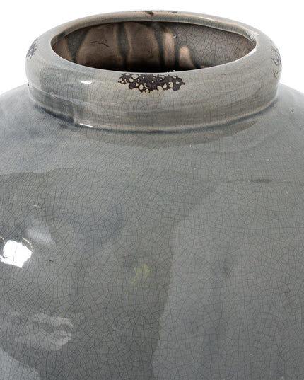 Garda Grey Glazed Tall Juniper Vase