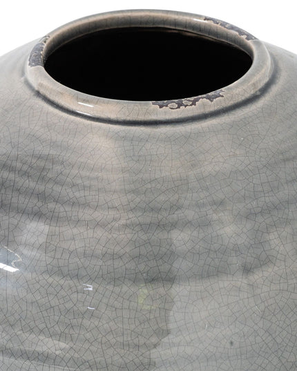 Garda Grey Glazed Tiber Vase