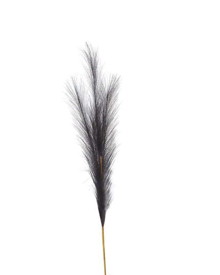 Grey Faux Pampas Grass Stem