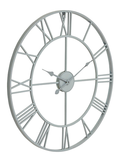 Grey Skeleton Wall Clock