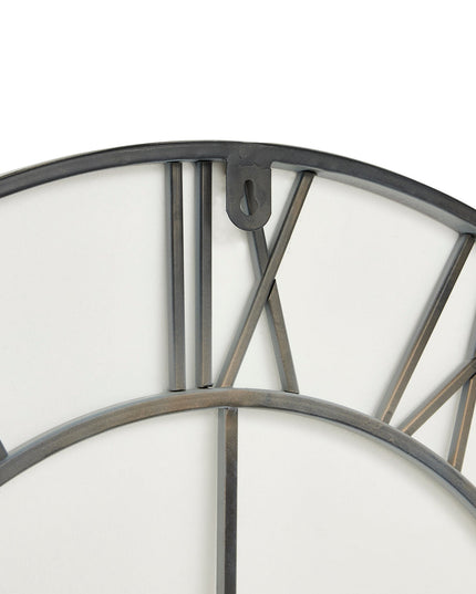 Grey Skeleton Wall Clock