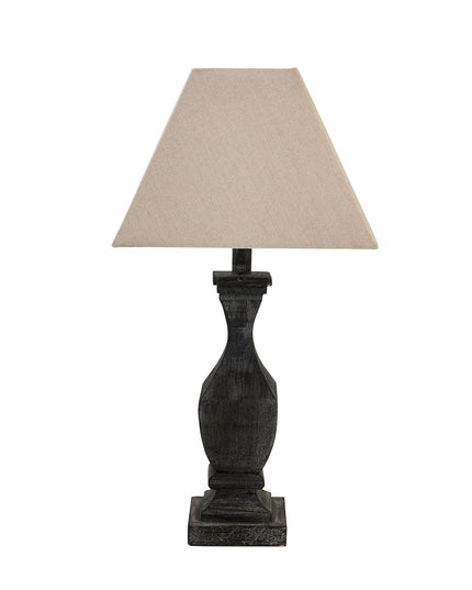 Incia Fluted Wooden Table Lamp