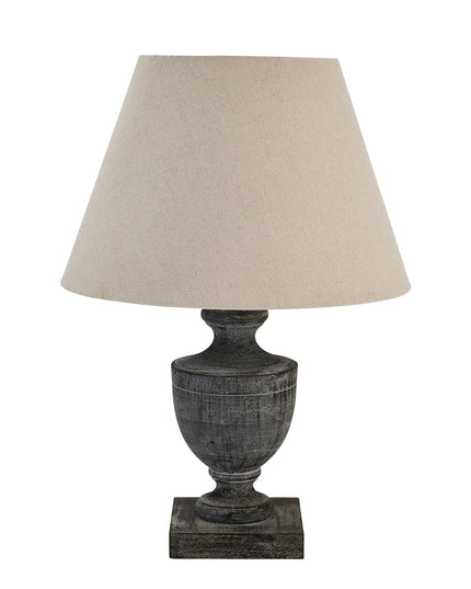 Incia Urn Wooden Table Lamp