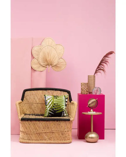 Inventivo Mosaic Top Gold Finish Side Table