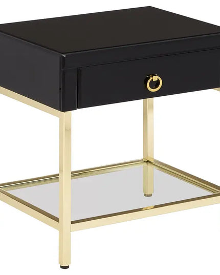 Kensington Townhouse Black and Gold Side Table