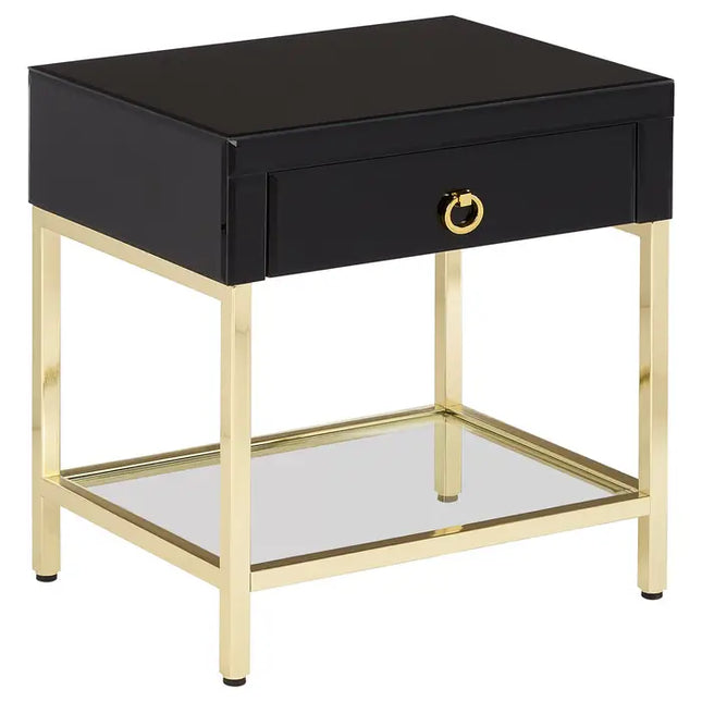 Kensington Townhouse Black and Gold Side Table