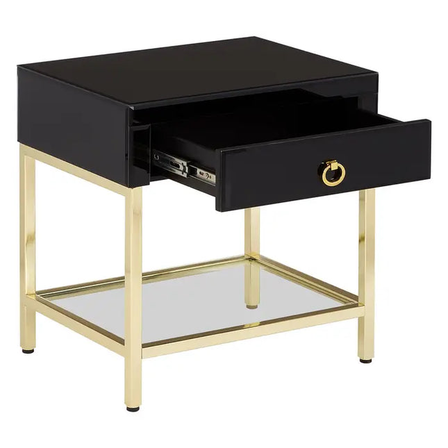 Kensington Townhouse Black and Gold Side Table