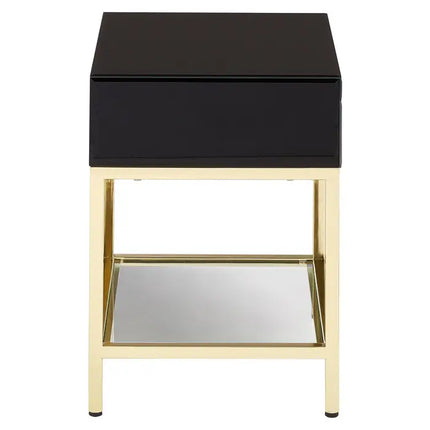 Kensington Townhouse Black and Gold Side Table